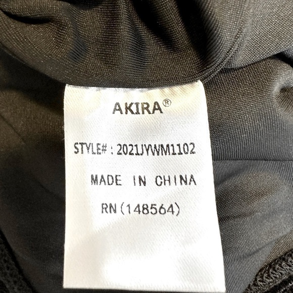 AKIRA Black Bodysuit with Silver Straps - Picture 13 of 16